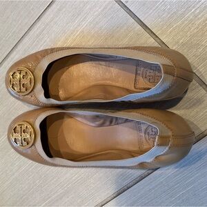 Tory Burch Jolie Nude Ballet Flats